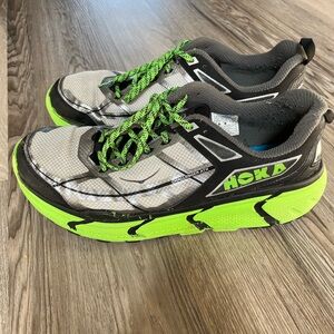 Hoka Challenger ATR Trail Running Shoes with Neon Green Accents
